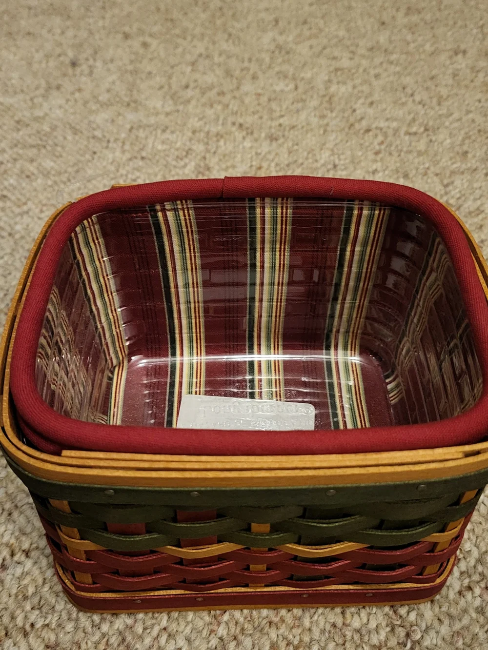 *Signed* NWT 2006 Longaberger Holiday Home Basket.